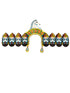 BookMyCostume Ravan Crown with Detachable Face Extension 10 Head Set – Plywood Ramleela Mukut Costume for Dussehra & Fancy Dress Accessory For Adults